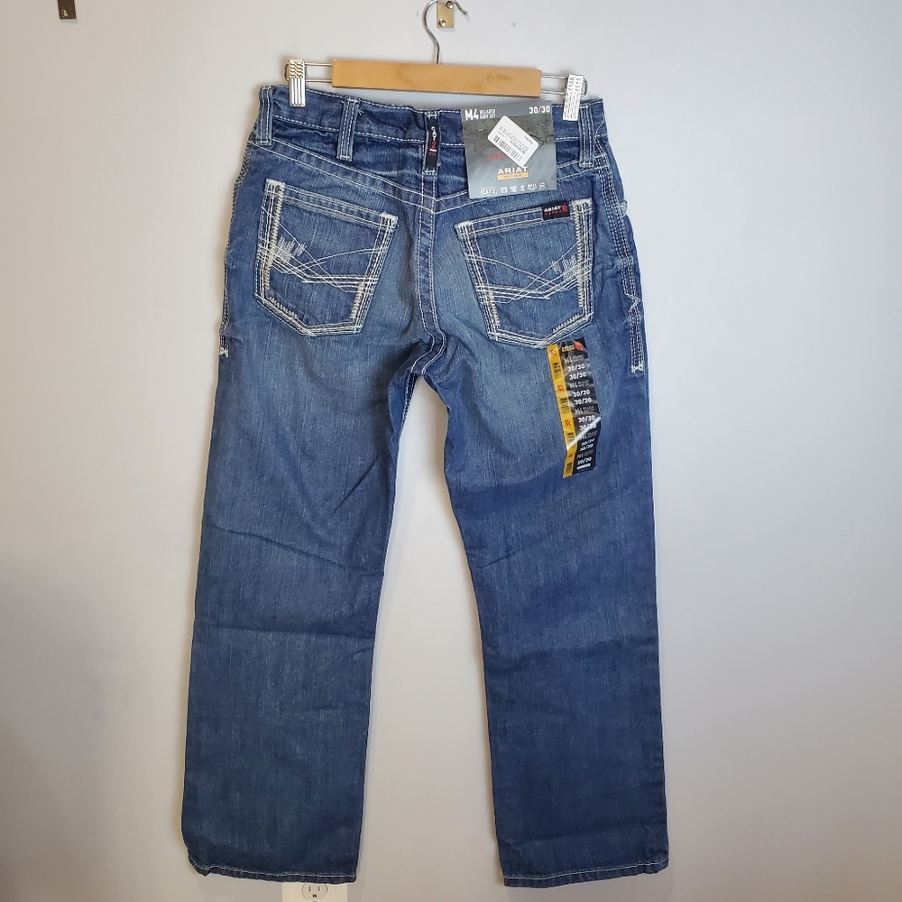 Ariat Men's Fire-Resistant M4 Ridgeline Boot Cut Work Jeans Size 30X30 NWT